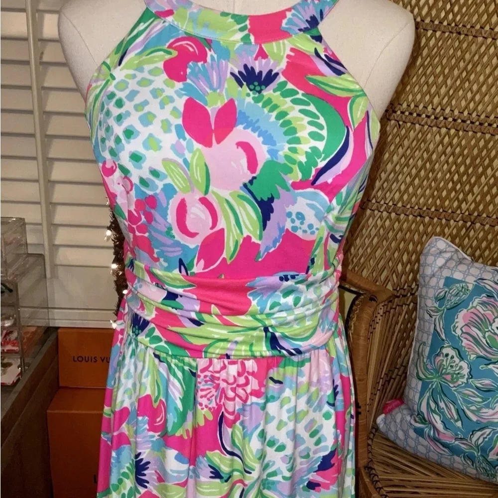 Lilly Pulitzer NWT Tallulah Maxi Dress Raise the Bar $198 Size XXS - Picture 7 of 11